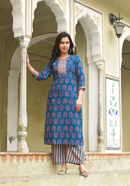 Closet Women Printed Kurta and Pant Set With Dupatta